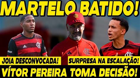 Martelo Batido V Tor Pereira Toma Decis O Surpresa No Time Contra O