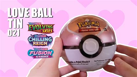 Opening A Pok Mon Tcg Love Ball Tin D Youtube