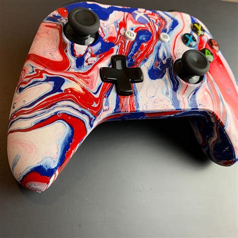 Microsoft Hydro Dipped Xbox One Controller American Flag Theme Etsy