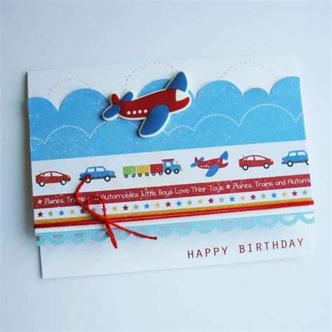 Airplane Birthday Card By Cardblanc On Etsy