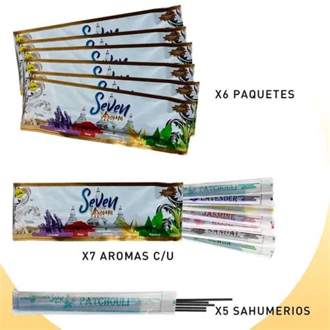 Sahumerios Seven 7 Aromas Sree Vani X6 Unidades En Venta En Capital