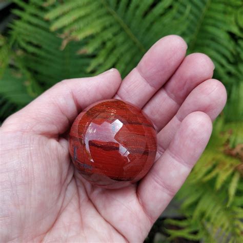 Red Jasper Sphere Looks Like The Planet Saturn 39mm Stand Sold