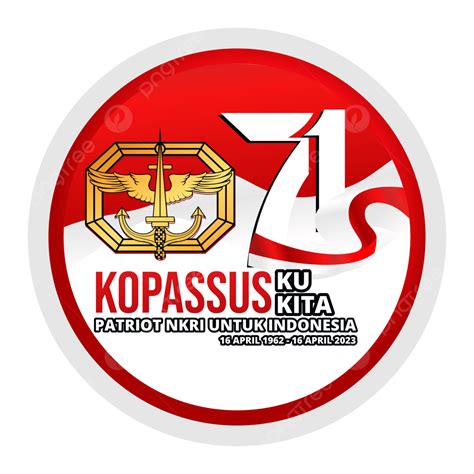 2023年kopassus 71週年官方logo 向量 Kopassus 標誌 2023 科帕蘇斯 2023 第 71 屆科帕蘇斯標誌