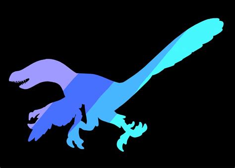 Velociraptor silhouette by Deinonychus523 on DeviantArt