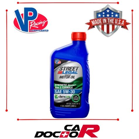 Vp Racing Lubricants W Street Legal Premium Motor Oil Synthetic