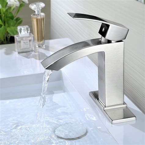 contemporary bath faucets broeg single hole waterfall faucet modern faucets bathroom sink