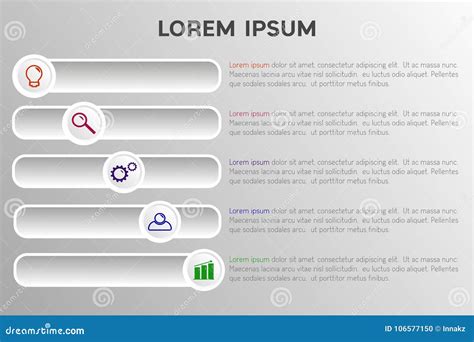 企业infographic模板 向量例证 插画 包括有 信息 步骤 背包 集成 要素 圈子 106577150