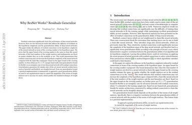 Why ResNet Works Residuals Generalize Papers With Code