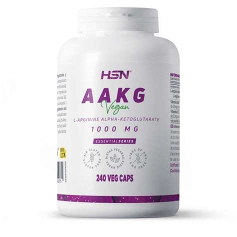 HSN Arginina Alfa Cetoglutarato 1000mg Aakg 240 Veg Caps Kuantokusta