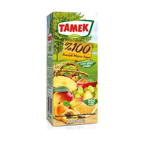 Tamek Karışık Meyve Suyu 200 Ml