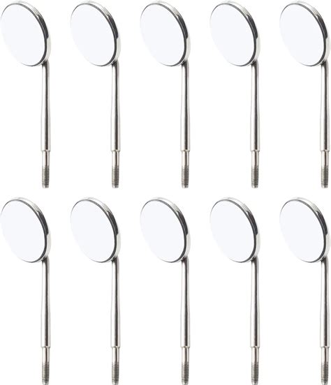 Dental Mirrors Tops Cone Socket Front Surface Rhodium Set