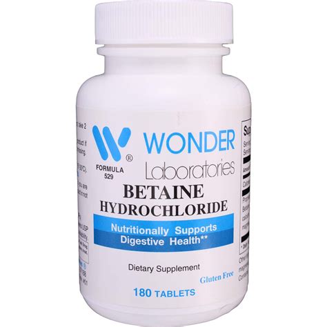 Betaine Hydrochloride - Nutritional Support for Digestion
