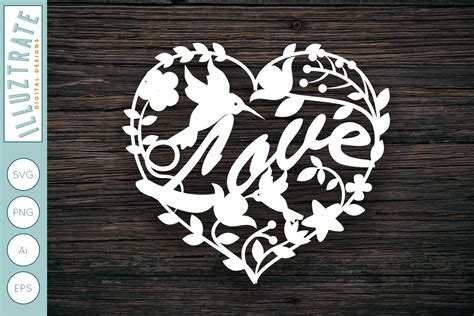 Love Heart Svg Cut File Wedding Svg Design