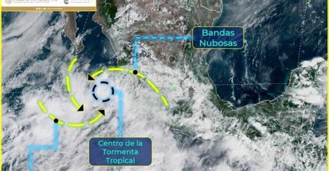 Tormenta tropical Hernán comienza a dejar intensas lluvias en México