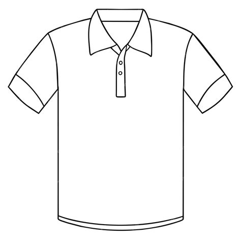 Premium Vector White Polo Shirt For Template Or Hand Drawn Polo