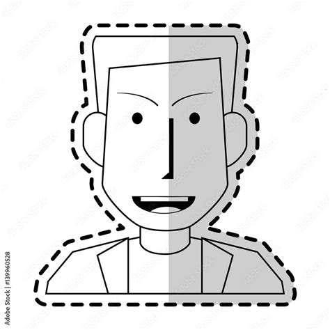 Man Portrait Icon Image Vector Illustration Design Stock Vector Adobe