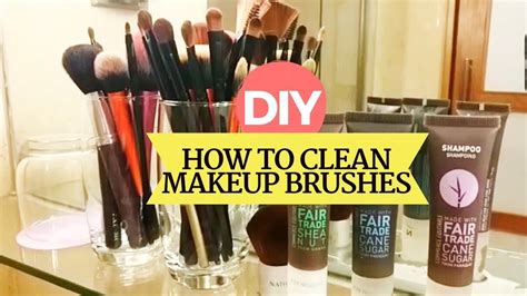 How To Clean Makeup Brushes At Home Easiest And Cheapest Way Youtube