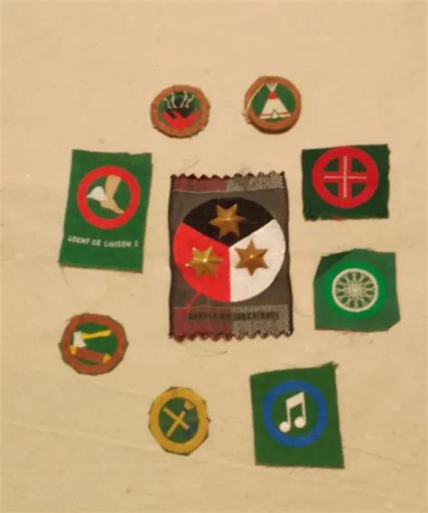 LOT INSIGNES SCOUTS de France Éclaireurs Rangers Badge Brevet Scoutisme