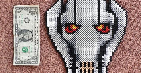 Long Black Fingers General Grievous Perler Bead