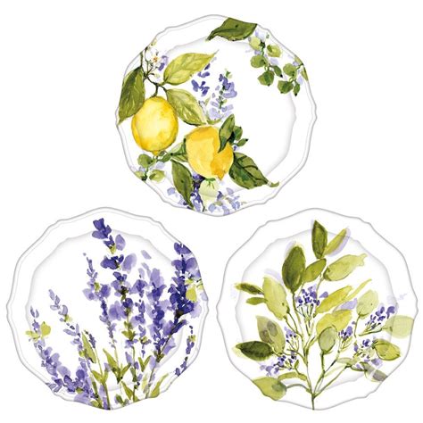 Lemon Grove Appetizer Plate Set Of 3 Calendars