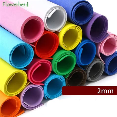 Craft Eva Foam Sheets 2mm Multi Size Eva Foam Paper Thick For Craft