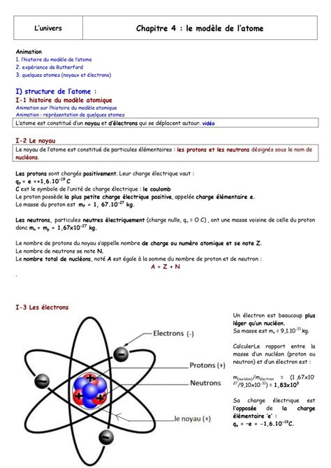 Latome Physique Et Chimie Seconde Exercices Corrig S Dyrassa