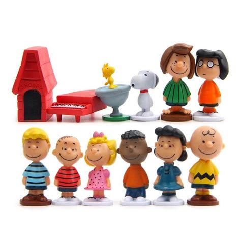 Charlie Brown And Friends Collectible Figure 12pcs Kids Toys Doll Toys