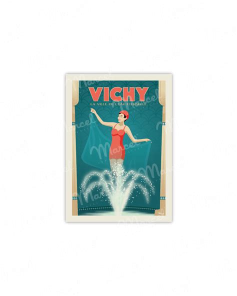 Carte Postale Vichy L Eau Eternelle Marcel Travel Posters