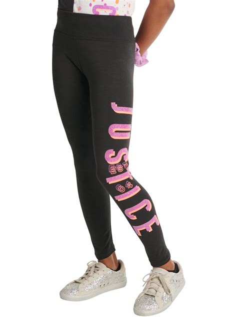 Justice Girls Branded Legging Sizes Xs Xlp