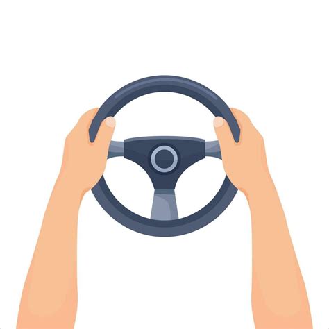 Human Hands Holding Steering Wheel Vector Art At Vecteezy