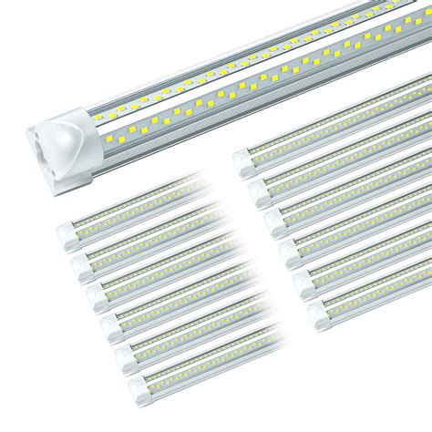 ONLYLUX 8ft LED Shop Light 8 100W 15000lm 6000K 12 Pack 8 Foot Led