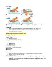 Ob Exam Docx Ob Exam The Four Mechanisms Of Heat Loss In The