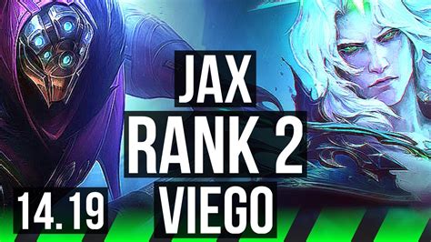 JAX Vs VIEGO JGL Rank 2 Rank 1 Jax 7 3 15 EUW Challenger 14