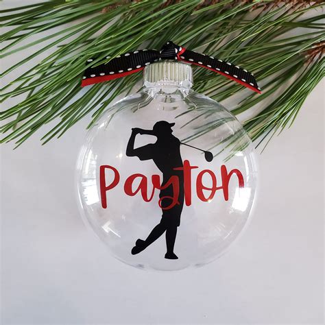 Golf Ornament Personalized Golf Ornament Mens Golf Etsy