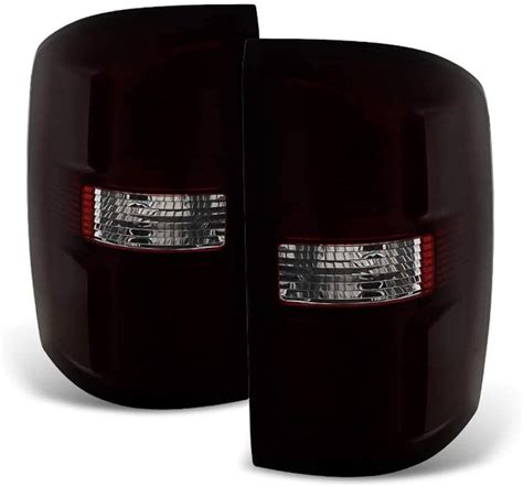 Spec D Tuning Black Housing Clear Lens Red Led Bar Tail Lights Compatible With 2014