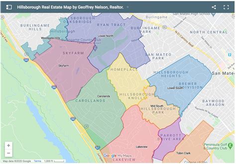 Hillsborough MLS Map, Google Map of Hillsborough Neighborhoods ...