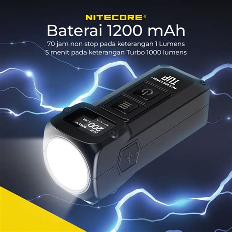 Nitecore Senter Led Mini Usb Recharge Cree Xp L Hd V Lumens Tup