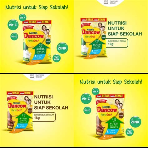 Jual Nestle Dancow Fortigro Susu Bubuk Cokelat Susu Bubuk Instant Usia