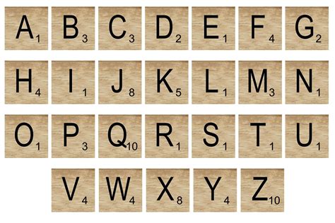 Wood Scrabble Alphabet Clipart, Scrabble Letters PNG By Art and Funny ...