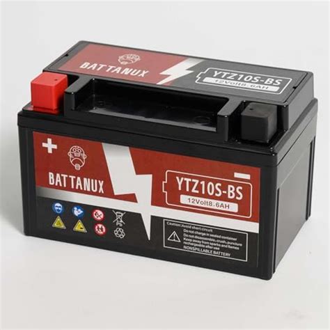 Battanux Yt B Bs Battery Motorcycle Battery Sealed Sla Agm V Ah