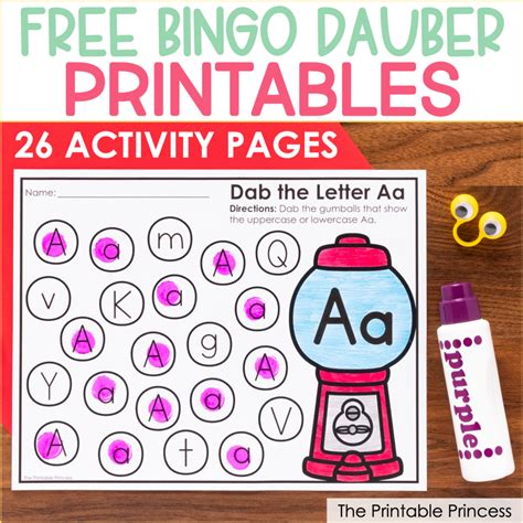 Free Bingo Dauber Printables Printable Templates