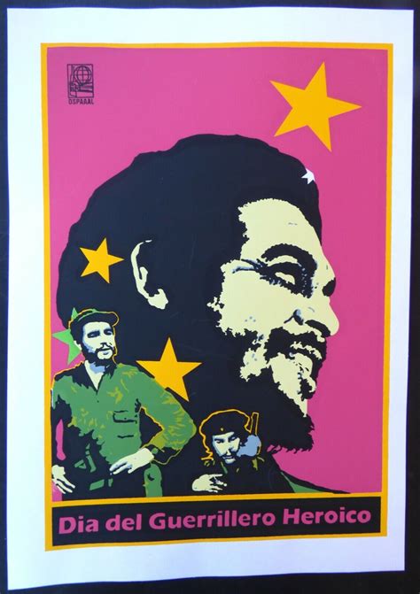 Day Of Heroic Guerrilla Cuban Silk Screen Mini Ospaaal Poster With