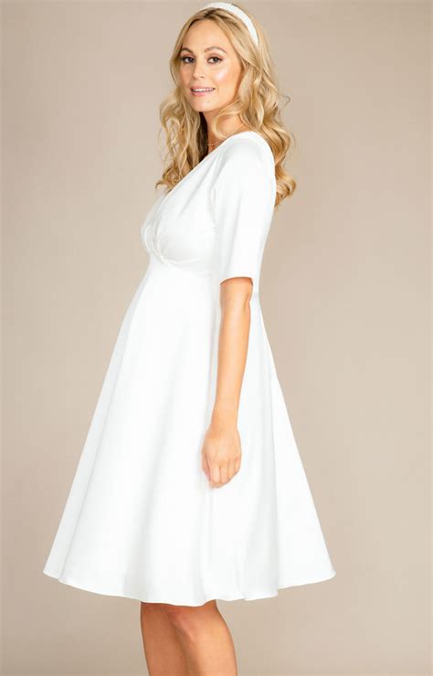 Zoey Maternity Weding Dress Satin Ivory Maternity Wedding Dresses