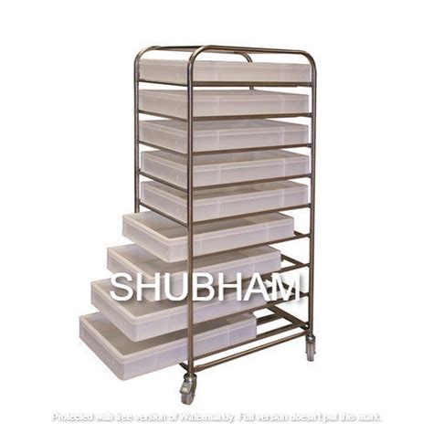 Shubham Engineering Mild Steel Tray Rack Trolley At Rs In Ahmedabad