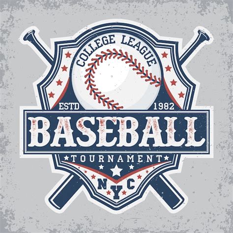 Premium Vector Baseball League Logo