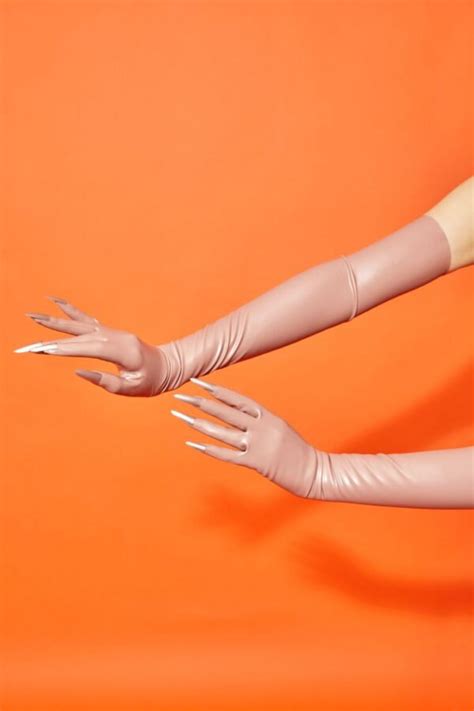 Long Opera Latex Gloves Handmade Pick Your Colour Etsy