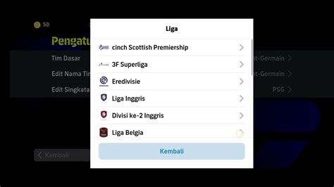 Cara Mengganti Club Di Efotbal Pes 2024 YouTube