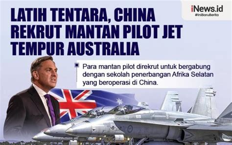 Infografis China Rekrut Mantan Pilot Jet Tempur Australia Untuk Latih