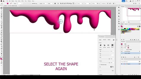 Adobe Illustrator 3d Inflate Dripping Melting Effect Tutorial Youtube