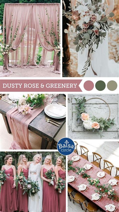 Dusty Rose Color Palettes For Your Wedding